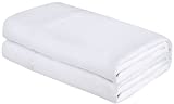 ROYALE LINENS Full Size Flat Sheet Only - Brushed 1800 Microfiber - Ultra Soft & Breathable - Wrinkle & Stain Resistant - Hotel Quality Flat Sheet Sold Separately - Top Sheet for Bed - (Full, White)