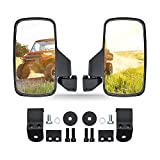 RANSOTO Ranger Side Mirrors, UTV Rear View Mirror Compatible with Polaris Ranger XP 500, 570, 900, 1000, Ranger Diesel, ETX/EV, General 1000, Can-Am Defender, Maverick Trail