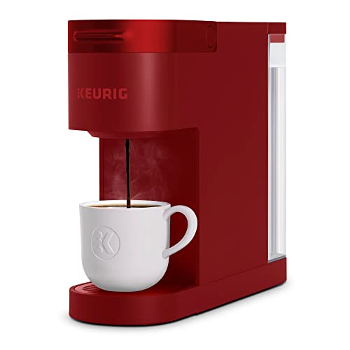 Keurig K-Slim Coffee Maker, Single Serve K-Cup Pod Coffee Brewer, Multistream Technology, Scarlet Red