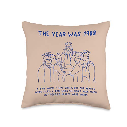 Subtly Asian Shop Reply 1988 K Korean Drama Kdrama Gift Merch Hyeri Throw Pillow, 16x16, Multicolor