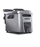 DeLonghi Livenza Deep Fryer, Silver - 1-Gallon Oil Capacity - EasyClean System - Adjustable Thermostat - Cool Touch Handles - Dishwasher Safe