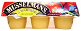 Musselman's Unsweetened Apple Sauce (Pack of 3) 6 - 4 oz Cups per Pack (18 Cups Total)