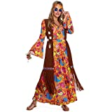 Morph - Hippie Costume Women - Hippie Dress - 70s outfits - 70s Costume For Women - Hippie Dress Costume Women - 60s Costume For Women - 70's Dress -Size M