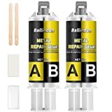 Metal Repair Glue, 2 Pack Metal Epoxy Glue Heavy Duty, High-Temperature Heat Resistant Adhesive Glue for Metal to Metal, Plastics, Stainless Steel, DIY Craft, Aluminum Alloy, Metal Tube