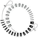 [Patent]CKE Upgraded Nut & Bolt Thread Checker (Inch & Metric) Detachable Wire Loop Design - 34 Male/Female Gauges - 18 Inch & 16 Metric Detachable Nut and Bolt Thread Size Checker Identifier Gauges