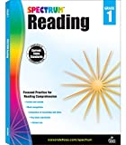 Spectrum 1st Grade Reading Comprehension Workbook, Ages 6 to 7, Reading Grade 1, Letters and Sounds, Sight Words Recognition, and Nonfiction and Fiction Passages - 158 Pages (Volume 55)