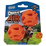Chuckit! Air Fetch Ball Dog Toy, Medium (2.5 Inch Diameter), for dogs 20-60 lbs, Pack of 2