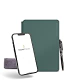 New Rocketbook Pro 2.0 Smart Notebook | Green | Scannable Office Notebook with 20 Sheet Page Pack - Lined and Dot Grid | Hardcover Vegan Leather Reusable Notebook with 1 Pilot Frixion Pen & 1 Microfiber Cloth | Executive Size: 7 in x 9 in