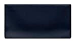 Easy Read Register Vinyl Checkbook Cover for Top Tear Personal Checks (Midnight Blue)