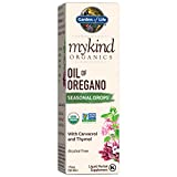 Garden of Life mykind Organics Oil of Oregano Seasonal Drops 1 fl oz (30 mL) Liquid, Concentrated Plant Based Immune Support - Alcohol Free, Organic, Non-GMO, Vegan & Gluten Free Herbal Supplements