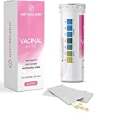 Natureland Vaginal Health pH Test Strips, Feminine pH Test, Value Pack | Monitor Vaginal Intimate Health & Prevent Infection | Accurate Acidity & Alkalinity Balance | Package May Vary (40 Strips)