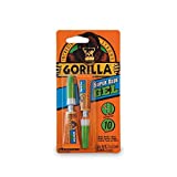 Gorilla Super Glue Gel, Two 3 Gram Tubes, Clear, (Pack of 2)