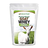 Z Natural Foods Goat Whey Protein Powder Concentrate, Unflavoured and Undenatured Protein Powder Enriched with Vital Proteins for Weight Loss, 100% Pure, Gluten Free, Non GMO, Kosher, 1 lb