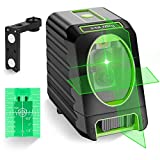 Self-leveling Laser Level - Huepar Box-1G 150ft/45m Outdoor Green Cross Line with Vertical Beam Spread Covers of 150, Selectable Laser Lines, 360 Magnetic Base and Battery Included