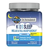 Garden of Life Kids Sleep Melatonin Free Gummies Bedtime Gummy Supplement with Chamomile, Non-GMO, Natural Sugar, Vegan 60 Count, Dr. Formulated Drug-Free Berry Flavored Naturally Sourced Ingredients