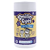 Natural Essentials Pet Eye Wipes for Dogs Cats Puppies & Kittens 100 Soft Plant Based Dog Eye Wipes and Cat Eye Wipes to Safely Clean Pet Eyes, Removes Crust, Dirt & Discharge, 100 Count (Pack of 1)