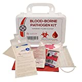 Bloodborne Pathogen/Body Fluids Cleanup Kit w/Fluid Solidifier, Biohazard Bag & Personal Protection Clothing - OSHA Requirement