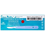 Swann-Morton #10 Sterile Disposable Scalpels with Blade [individually packed, box of 10]