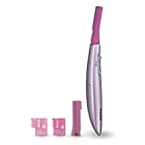 Panasonic Womens Facial Hair Remover and Eyebrow Trimmer with Pivoting Head, Includes 2 Gentle Blades for Brow and Face and 2 Eyebrow Trim Attachments, Battery-Operated  ES2113PC