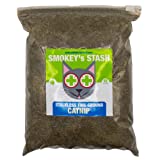 Smokey's Stash Catnip Stalkless Dried Ground Premium Bulk 12 Ounce Bag Strong Cat nip for Cats