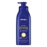 NIVEA Nourishing Skin Firming Body Lotion with Q10 and Vitamin C, 16.9 Fl Oz Pump Bottle