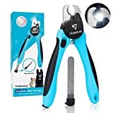 iToleeve LED Dog Nail Clipper with Light, Illuminates Cat & Dog Nails or Bloodline, Extra Sharp for Hard Claws, Dog Nail Trimmers with Quick Sensor and Safety Guard, Avoid Over-Cutting Toenail