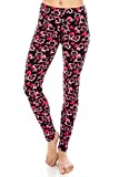 ALWAYS Leggings for Women - Buttery Soft Casual Print Yoga Pants Valentine One Size Regular