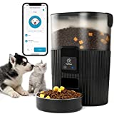 PAPIFEED Automatic Cat Feeder, WiFi Automatic Pet Feeder for cat/Dog Compatible with Alexa & Echo, 15 Cup Timed Cat Food Dispenser for Remote Feeding, up to 10 Meals Per Day with APP Control