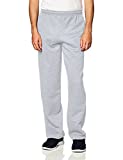 Gildan Adult Fleece Open Bottom Sweatpants with Pockets, Style G18300, Sport Grey, Medium