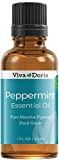 Viva Doria 100% Pure Northwest Peppermint Essential Oil, Undiluted, Food Grade, Steam Distilled, Made in USA, 30 mL (1 Fluid Ounce)