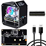 GeeekPi Raspberry Pi Mini Tower NAS Kit, Raspberry Pi ICE Tower Cooler with PWM RGB Fan, M.2 SATA SSD Expansion Board, GPIO 1 to 2 Expansion Board, 18W QC3.0 Power Supply for Raspberry Pi 4 Model B