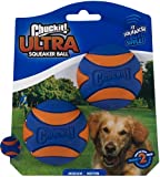 Chuckit! Ultra Squeaker Ball Dog Toy, Medium (2.5 Inch) 2 Pack, for Medium Breeds