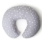 Niimo Nursing Pillow for Breastfeeding - Multifunctional Breast Feeding Pillows for Mom, Nursing Pillows for Breastfeeding, Baby Support, Breastfeeding Pillows, Removable Cover, Grey Star White