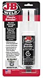 J-B Weld 50139 Plastic Bonder Body Panel Adhesive and Gap Filler Syringe - Black - 25 ml