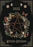Witches Datebook: 2023 Moon Cycle Planner | 12 Months Organizer with Daily Weekly Tarot Record and More.. This Diary Makes a Great Witchy Stuff Gift! (Vintage Floral Wreath Pentagram Cover)