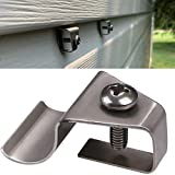 HUXOR (10 Pack) Vinyl Siding Clips Hooks No-Hole Needed Outdoor Siding Screws Hanger for Mount Home Security Camera