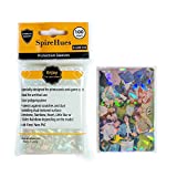 SpireHues Kpop Holographic Photocard Sleeves - 100 Pack with Gemstone Design, Twinkling Laser Flashing Design. Protect Your Kpop Photocard, Gemstone, 61x88