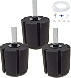 AQUAPAPA Bio Sponge Filter for Betta Fry Aquarium Fish Tank Up to 60 Gal ea. 3-Pack (L)