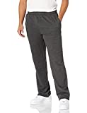 Amazon Essentials Men's Fleece Sweatpant (Available in Big & Tall), Charcoal Heather, Large