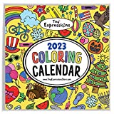 Tiny Expressions - Coloring 2024 Calendar for Kids - Monthly Wall Calendar with Months, Days & Unique Illustrated Images to Color - Great Classroom Calendar and Activity Tracking Chart - Home Learning