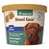 NaturVet  Stool Ease for Dogs  40 Soft Chews  Helps Maintain Regular Bowel Movements  Enhanced with Sugar Beet Pulp, Flaxseed & Psyllium Husk  40 Day Supply