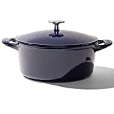 Made In Cookware - Dutch Oven 5.5 Quart - Blue - Enameled Cast Iron - Exceptional Heat Retention & Durability - Professional Cookware - Made in France - Induction Compatible