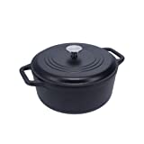 Victoria 7-Quart Cast-Iron Dutch Oven with Lid and Dual Loop Handles, Seasoned with Flaxseed Oil, Made in Colombia