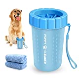 Dog Paw Cleaner for Medium Dogs (with 3 Absorbent Towels), Dog Paw Washer, Paw Buddy Muddy Paw Cleaner, Pet Foot Cleaner