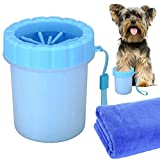 Dog Paw Cleaner-Paw Washer,2 in 1 Paw Cleaner for Dogs with TowelSuitable for Dogs and Cats (M, Blue)