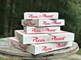 Pizza Planet Boxes (16 inch) Pack of 2, White, Red