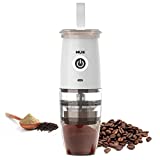 Mulli Portable Burr Coffee Grinder,Electric/Manual 2-in-1 Cafe Grind, Adjustable Burr Mill with 5 Precise Grind Setting for Drip/Espresso/PourOver and More