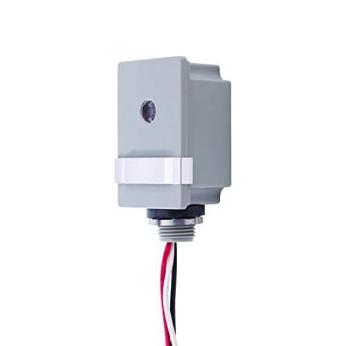 NSi Industries TORK RKP201 Outdoor 120-Volt Stem Mount Photocontrol with Light Adjustment Bar - Controls Lighting Dusk to Dawn - Compatible with Incandescent/Compact Fluorescent/Halogen/LED