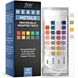 Heavy Metals Water Test Kit - Drinking Water Test Strips with eBook - Quick and Accurate Testing Kits for Drinking Water - Test Iron, Copper, Mercury, and Lead - 20 Test Strips by JNW Direct