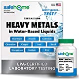 Safe Home Heavy Metals Test Kit  Test 10 Metals in Water Based Liquids at Our EPA Certified Lab  Water, Beer, Wine, Juice, Coffee, & More  Lab Fees & Return Shipping Included